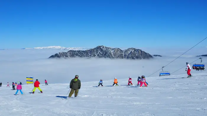 Austria - Kanzelhohe - ob�z narciarski