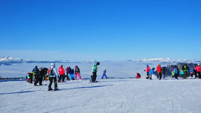 Austria - Kanzelhohe - ob�z narciarski