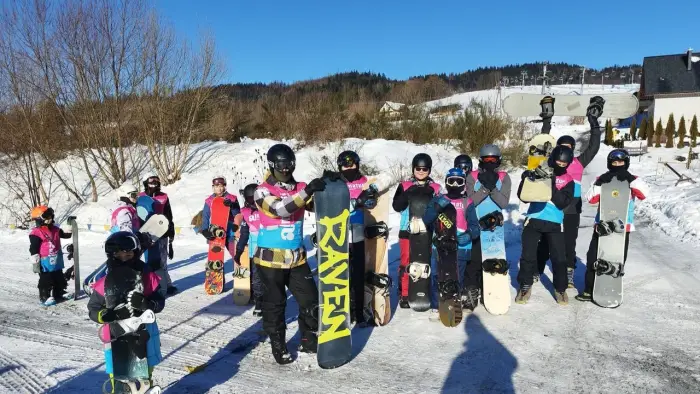 Szczyrk - ob�z snowboardowy