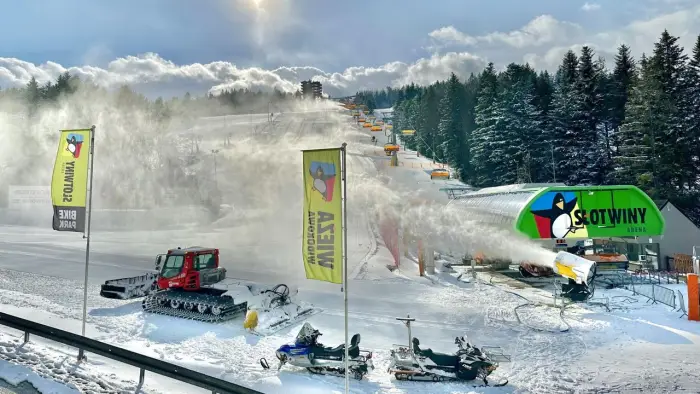 Krynica-Zdr�j - ob�z snowboardowy