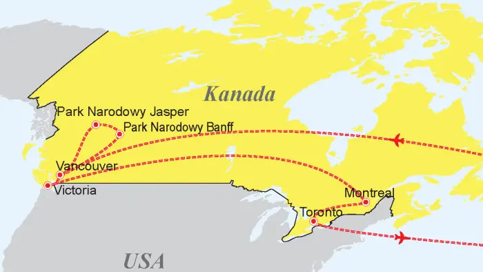 Kanada - Dwie strony Kanady